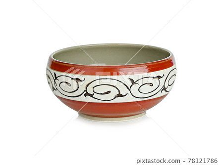 bowl ceramic on white background bowl ceramic on white background 78121786