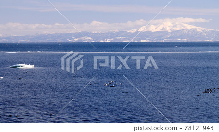 鄂霍次克海在冬天 78121943