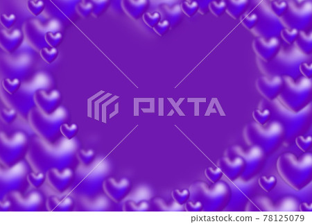 Frame material Heart-shaped frame made of large and small purple three-dimensional hearts Horizontal and other colors available Frame material Heart-shaped frame made of large and small purple three-dimensional hearts Horizontal and other colors available 78125079