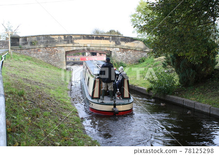 世界遺產 Pontcysyllte 渡槽水道通往英格蘭橋 世界遺產 Pontcysyllte 渡槽水道通往英格蘭橋 78125298