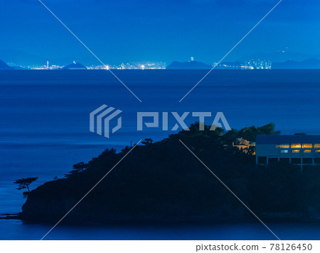 從對馬韓國天文臺韓國上空島和 Uni 島的風景 從對馬韓國天文臺韓國上空島和 Uni 島的風景 78126450