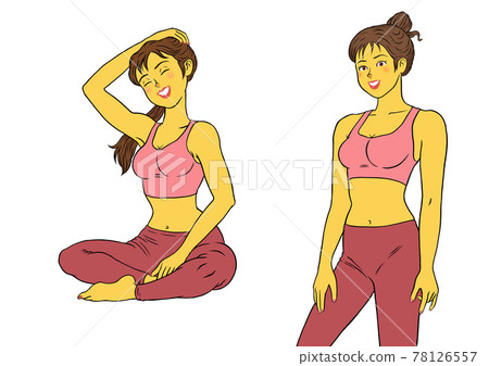 2 sets of women fitness instructors 2 sets of women fitness instructors 78126557