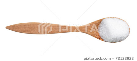 top view of crystalline erythritol in wood spoon top view of crystalline erythritol in wood spoon 78128928