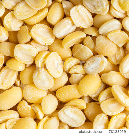 raw moong dal (split green mung) beans close up raw moong dal (split green mung) beans close up 78128959