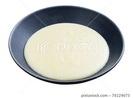 semolina from durum wheat in gray bowl isolated semolina from durum wheat in gray bowl isolated 78129073