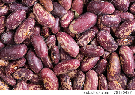 background - raw red spotted pinto beans 78130457