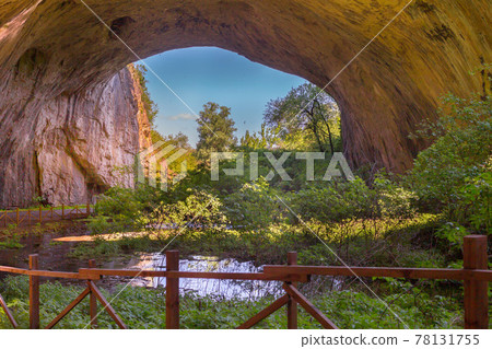 Devetashka Cave in Bulgaria, inside view 78131755