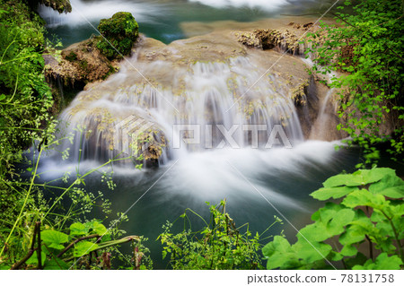 Turquoise water of Krushuna waterfalls, Bulgaria 78131758