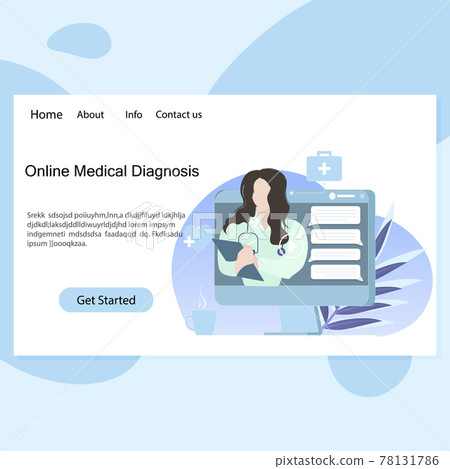 Online medical diagnosis, remote service, medical consultation Online medical diagnosis, remote service, medical consultation 78131786