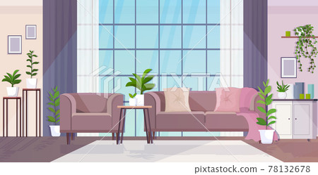 modern living room interior empty no people house apartment with furniture 78132678