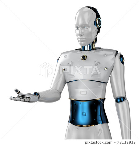artificial intelligence robot or cyborg open hand artificial intelligence robot or cyborg open hand 78132932