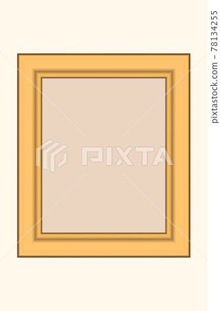 Squared golden vintage wooden frame for your design. Vintage cover. Place for text. Vintage antique gold beautiful rectangular frames for paintings or photographs. Template vector illustration 78134255