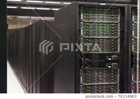 Server room in data center 78134963