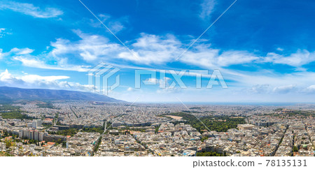 Panoramic view of Athens, Greece 78135131