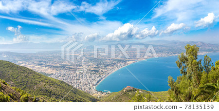 Panoramic view of Loutraki, Greece Panoramic view of Loutraki, Greece 78135139