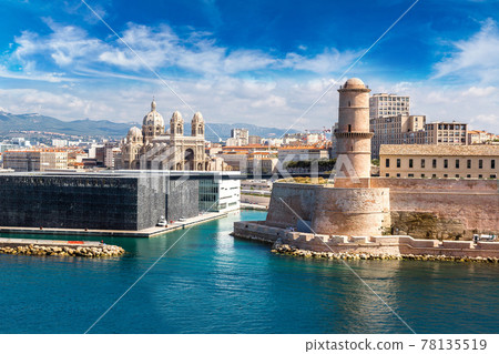 Saint Jean Castle and Cathedral de la Major in Marseille Saint Jean Castle and Cathedral de la Major in Marseille 78135519
