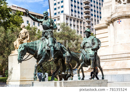 Don Quixote and Sancho Panza in Madrid Don Quixote and Sancho Panza in Madrid 78135524