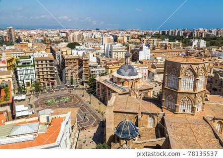 Valencia aerial skyline Valencia aerial skyline 78135537
