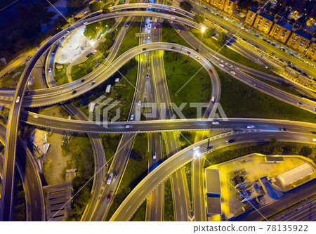Highway road at night Highway road at night 78135922