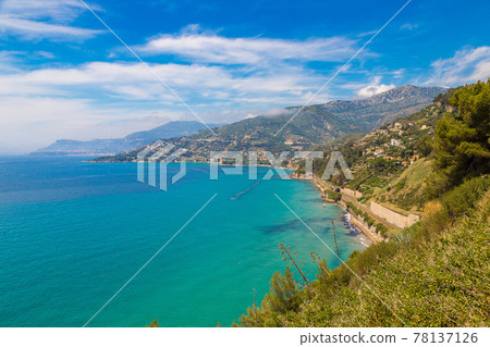 Azure coast in Italy 78137126