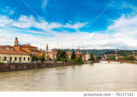Adige River in Verona 78137181