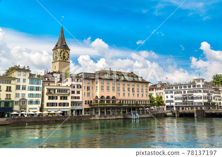 Historical part of Zurich 78137197