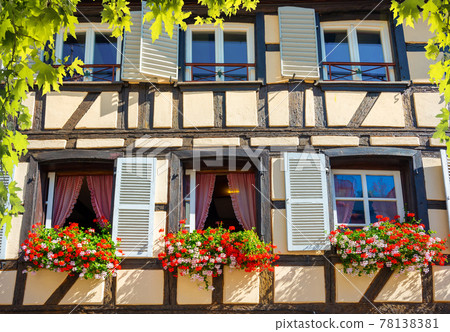 Windows of traditional house Windows of traditional house 78138381