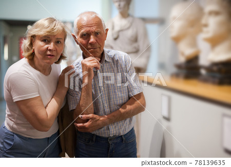 Couple looking at exhibits 78139635