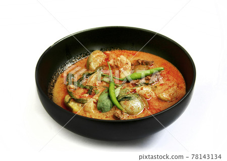 famous spicy food curry call panang in Thailand, famous spicy food curry call panang in Thailand, 78143134