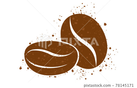 Vector vintage illustration of coffee beans. 78145171