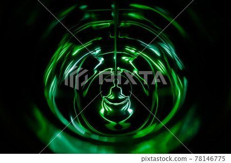 Yoga meditation in lotus pose with aura spiritual 78146775