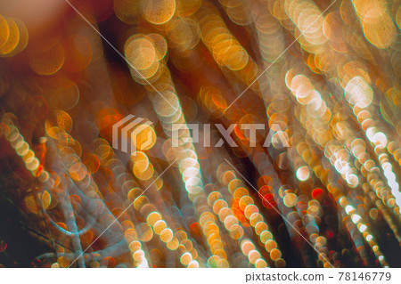 Golden streamers with sparkling glitter. Christmas holidays background Golden streamers with sparkling glitter. Christmas holidays background 78146779