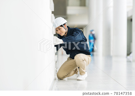 Work scene of construction engineer Work scene of construction engineer 78147358