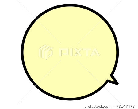 Illustration material of yellow balloon Illustration material of yellow balloon 78147478