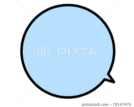 Illustration material of blue balloon Illustration material of blue balloon 78147479