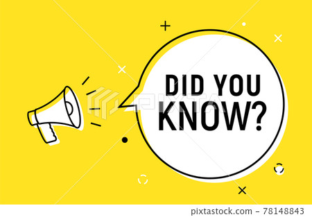 Did you know question fact vector background. Education did you know quiz trivia info 78148843