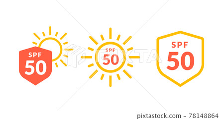 UV radiation sun block icon. Solar ultraviolet uv radiation logo 50spf UV radiation sun block icon. Solar ultraviolet uv radiation logo 50spf 78148864