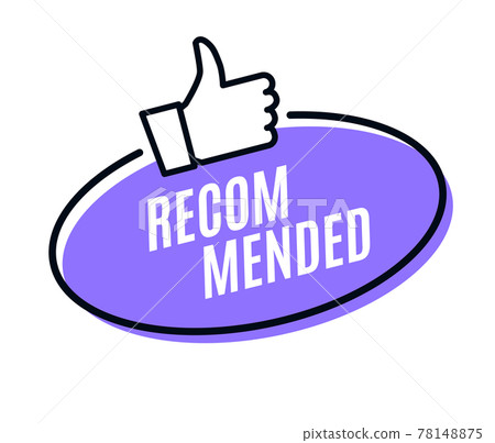 Recommend best advantage icon. Good job ok recommend thumb up sticker 78148875