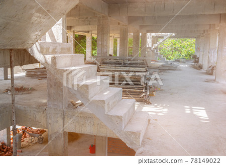 stair concrete construction site interior stair concrete construction site interior 78149022