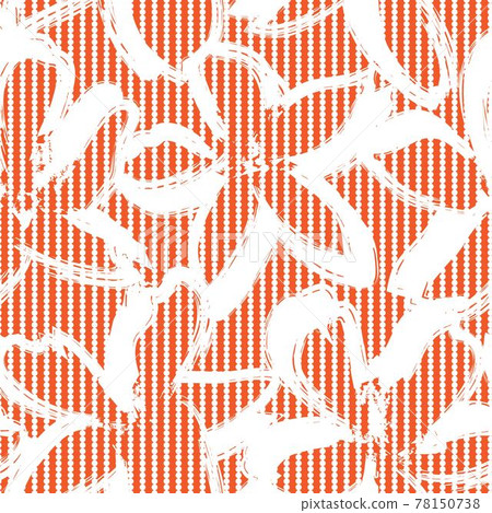 Orange Botanical Floral Seamless Pattern Background Orange Botanical Floral Seamless Pattern Background 78150738