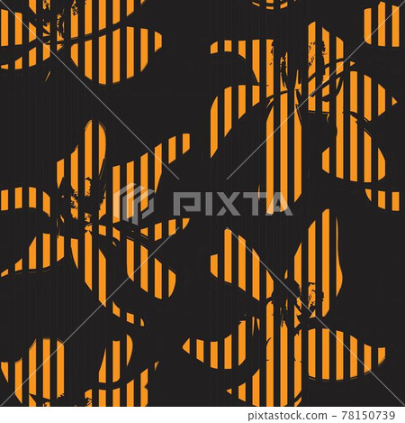 Orange Botanical Floral Seamless Pattern Background Orange Botanical Floral Seamless Pattern Background 78150739