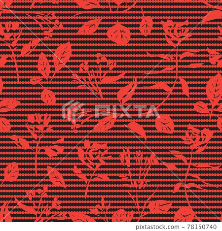 Orange Botanical Floral Seamless Pattern Background Orange Botanical Floral Seamless Pattern Background 78150740