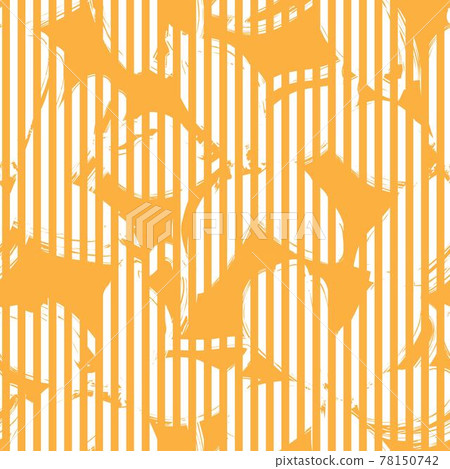 Orange Botanical Floral Seamless Pattern Background Orange Botanical Floral Seamless Pattern Background 78150742
