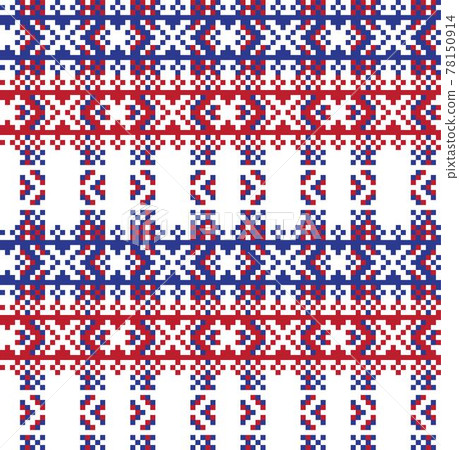 Christmas Fair Isle Seamless Pattern Background 78150914