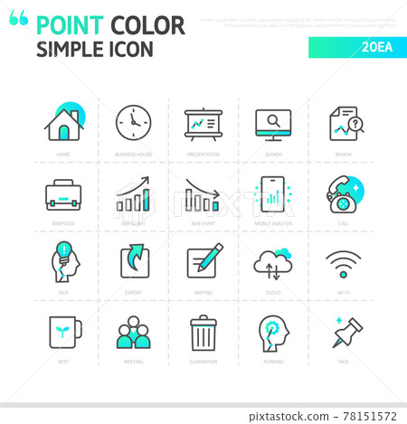 Practical Gradient Simple Icon 08 78151572
