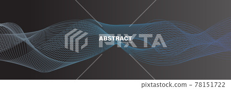 Black background and blue lines. Modern dark abstract vector texture 78151722