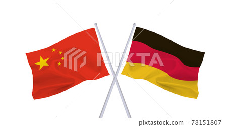 German and Chinese flags 78151807