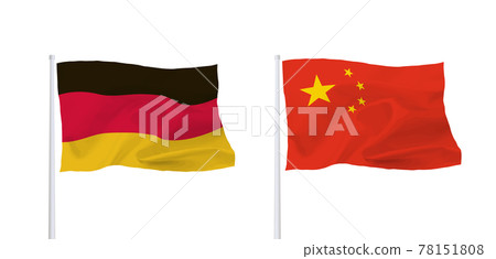 German and Chinese flags 78151808