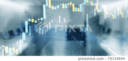 Financial illustration. Universal financial background for presentations and websites. Mixed Media 78154644