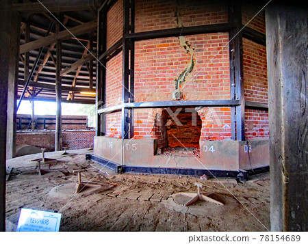 Industrial heritage red brick kiln 78154689